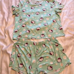 Hello Kitty by Sanrio Mint Green Pajama Set | Size M
